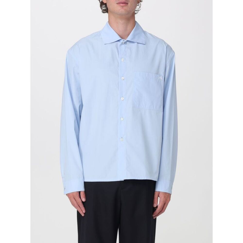 Jil Sander Men Jil Sander Long-Sleeved Cotton Shirt With Patch Pocket